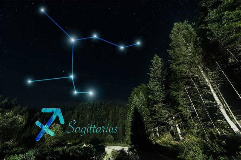 Night Sky with Sagittarius constellation